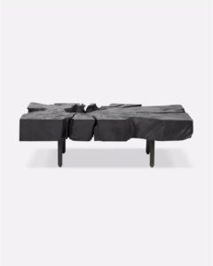 Table basse ROOT en teck recyclé avec pieds en fer
