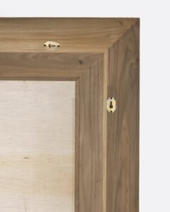 Grand miroir rectangulaire artisanal en teck recyclé – Image 5