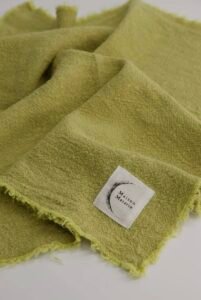 Serviette de table en lin français naturel durable – Maïsaura Home