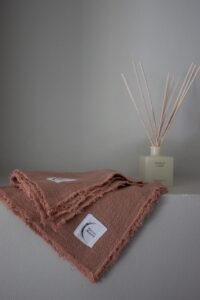 Serviette de table en lin français naturel durable – Maïsaura Home
