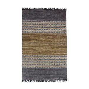 Tapis en cuir recyclé et coton – 150x240 cm
