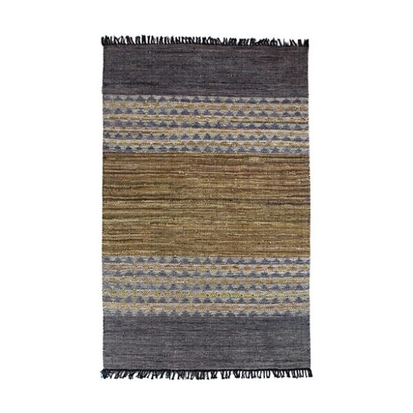 Tapis en cuir recyclé et coton – 150x240 cm