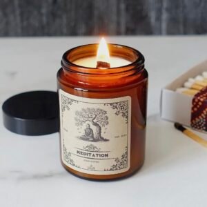Bougie « Apothicaire, Gothique » artisanat français – Cire coco & soja, parfum de Grasse – Image 11