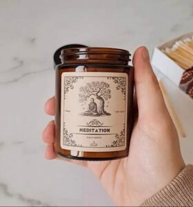 Bougie « Apothicaire, Science » artisanat français – Cire coco & soja, parfum de Grasse – Image 4