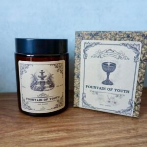 Bougie « Apothicaire, Gothique » artisanat français – Cire coco & soja, parfum de Grasse