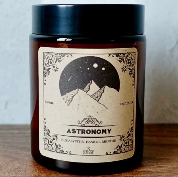Bougie « Apothicaire, Science » artisanat français – Cire coco & soja, parfum de Grasse