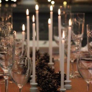 Bougies longues artisanales – 20 pièces